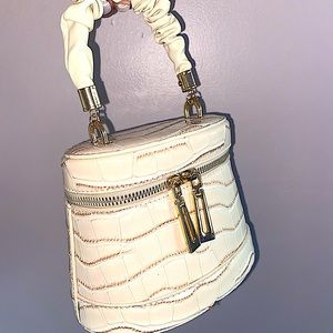 Ivory/Cream PU Leather Handbang